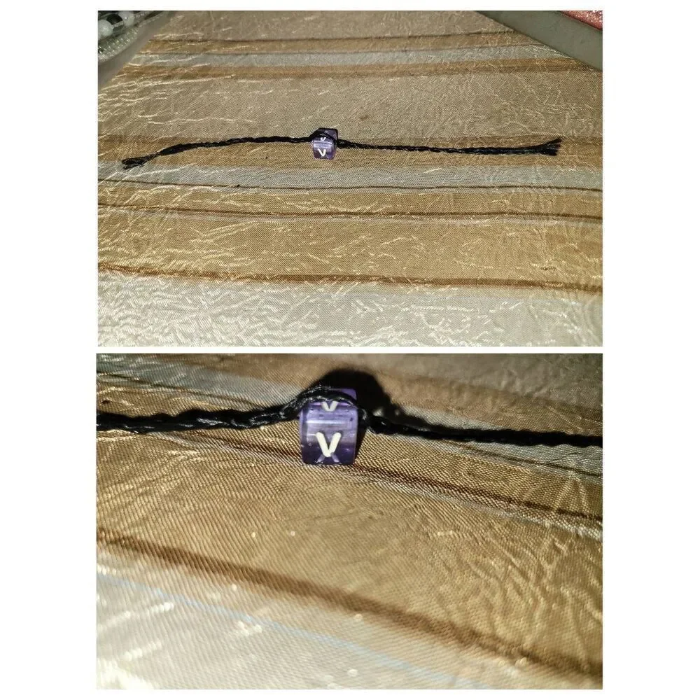 1 Unique handmade glow in the dark charm bracelet